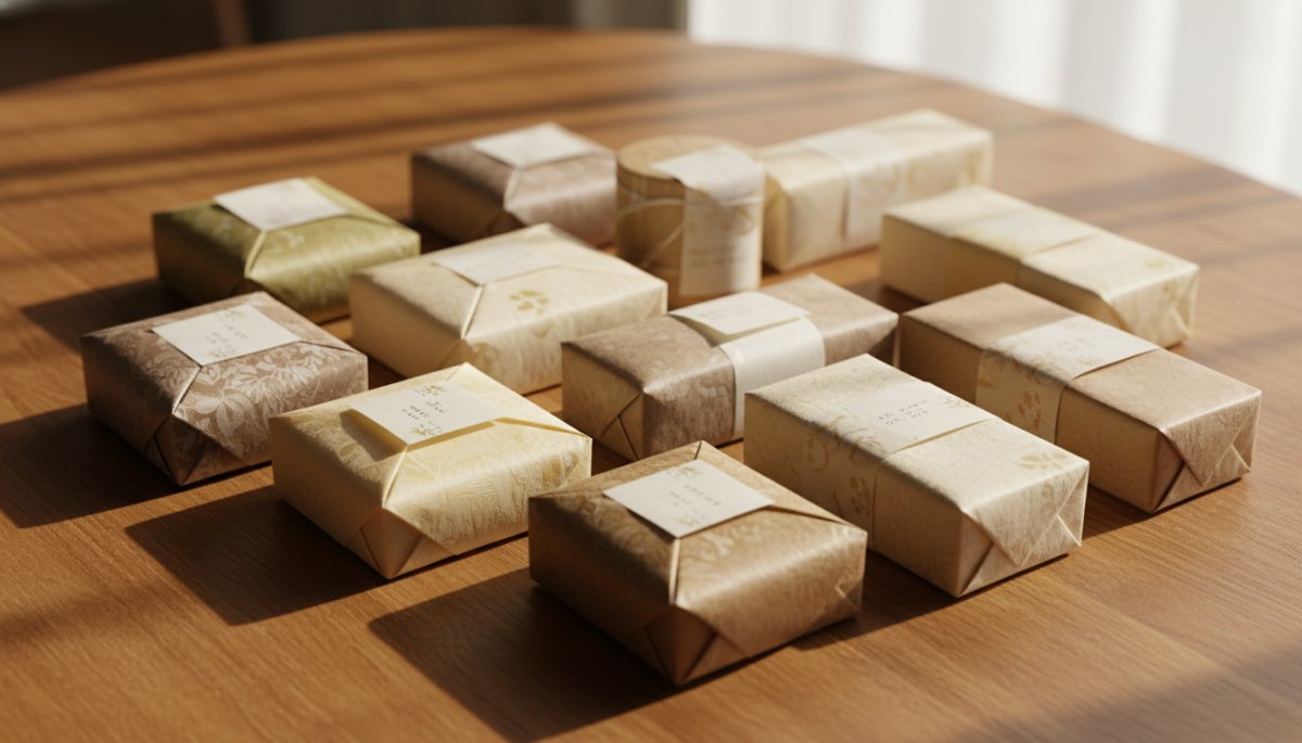 小分けされた高級食品ギフトセット