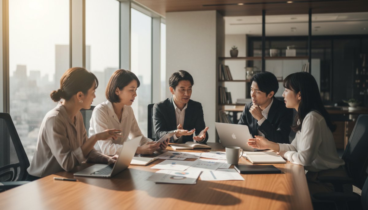 プロモーション戦略の企画会議