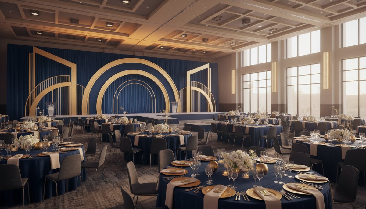 周年イベント企画 式典会場の準備風景