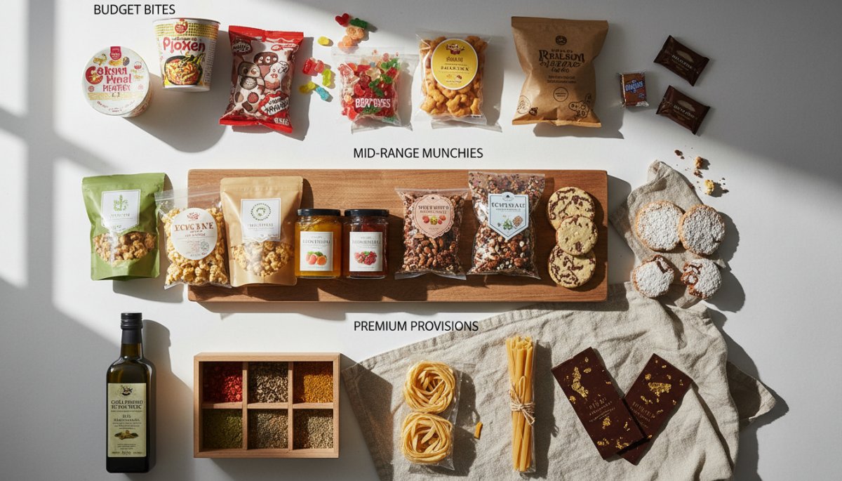 予算別の食品ノベルティアイテム一覧