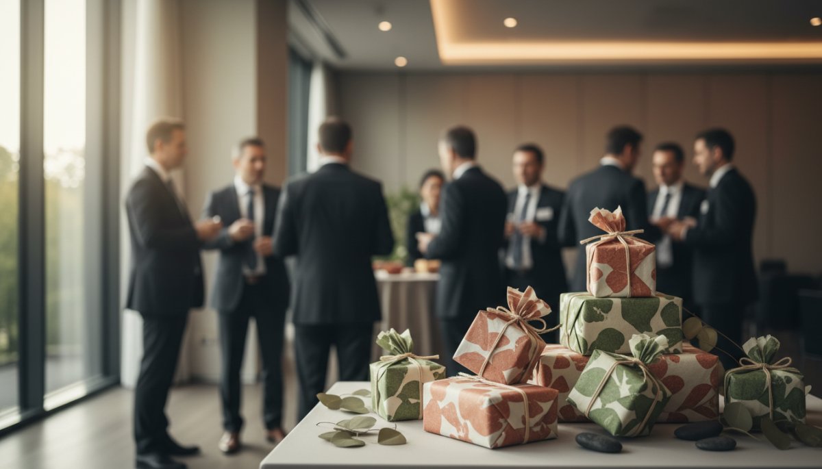 展示会やイベントでの野菜ノベルティ配布シーン