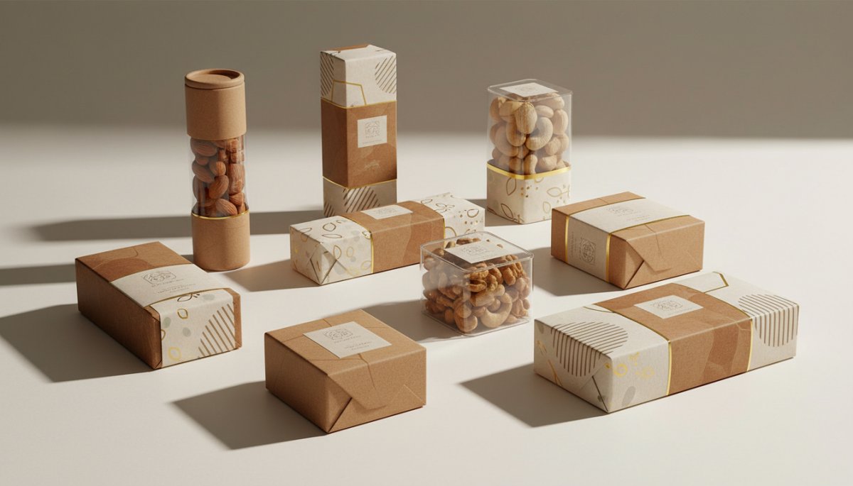 オリジナルパッケージデザインのナッツノベルティ